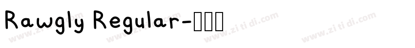 Rawgly Regular字体转换